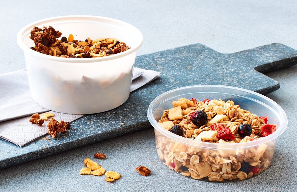 Auswahl an Lebensmittelverpackungen